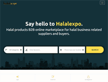 Tablet Screenshot of halalexpo.com